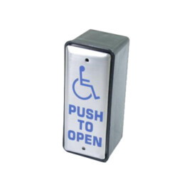 Stainless Steel Jamb box hardwired switch with wheelchair logo