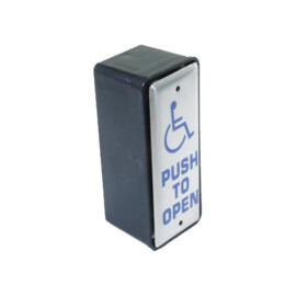 Stainless Steel Jamb box hardwired switch with wheelchair logo