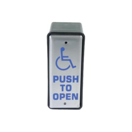 Stainless Steel Jamb box hardwired switch with wheelchair logo