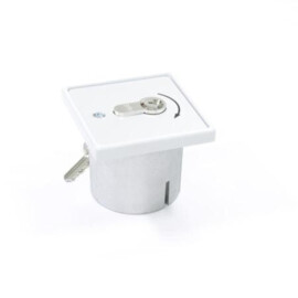 Keyswitch flush mounted with half euro profile cilinder MR 1-1T