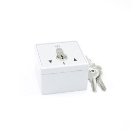 Keyswitch wall mounted with half euro profile cilinder, 2-way (Up-Down)